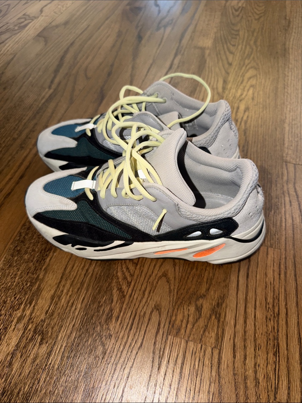 adidas Wave Runner Sneakers in Gray, Teal, Black and Yellow